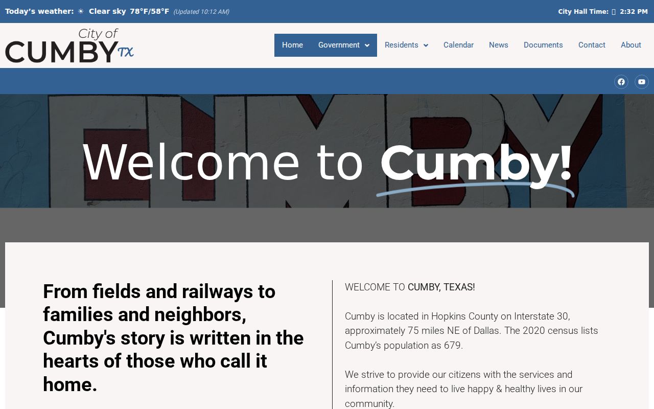 Cumby criminal records city hall and official homepage