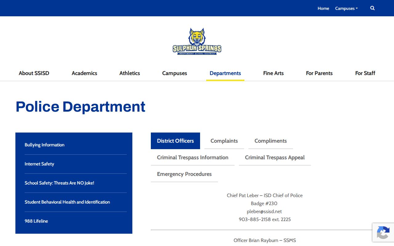 Hopkins County criminal records school district police channel